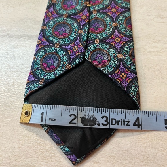 Vintage Oscar Dela Renta stunning Tie - Picture 8 of 10